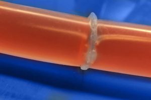 Fluid filled tubing joined with the Vante Sterile Connector